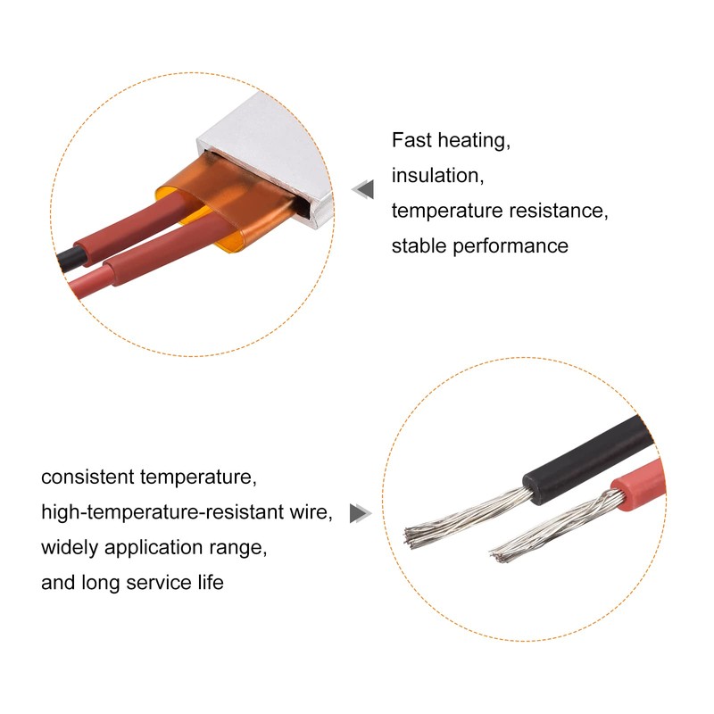 sourcing map PTC Heating Element 12V 7W-50W 200C Consistent Temperature