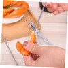 ABOOFAN 3pcs Zinc Alloy Crab Peeling Supplies Set Seafood Eating