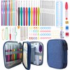Weabetfu 102pcs Crochet Hooks Set Crochet Hook Kit with Case