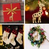 HEYINSHEN Giraffe Christmas Ornaments Gold Giraffe Hanger for Xmas Decor