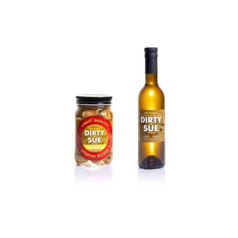 Dirty Sue 375 mL Olive Juice and 16 Ounce Stuffed