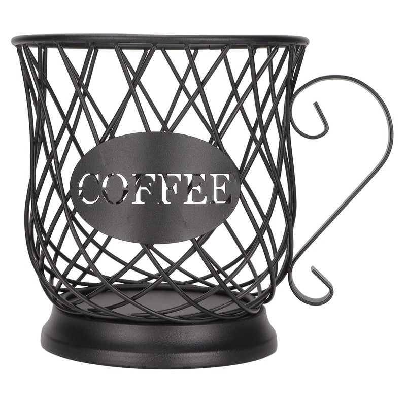 Iron Coffee Pod Holder Organizer Large Capacity Coffee Capsule Storage