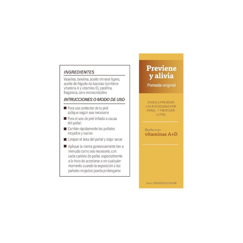 A+D - Original Prevent Pomada para Rozaduras de Pañal para