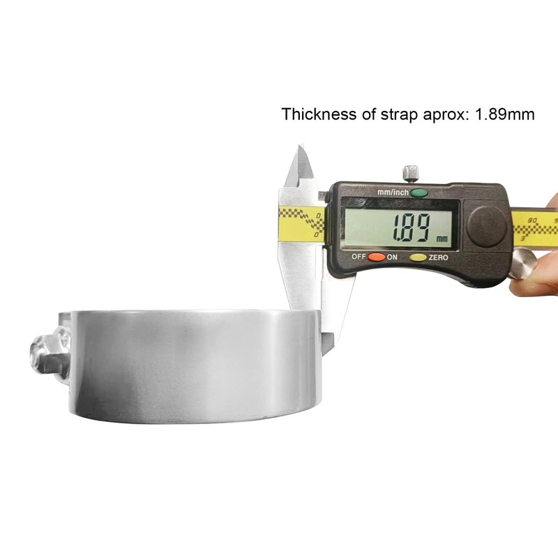 ETL INDUSTRIES 4 Inch Exhaust Clamp, Narrow Band 304 Stainless