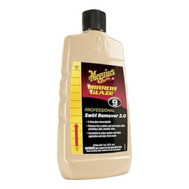 MEGUIARS Professional Swirl Remover M0916 – Remove Swirls & Scratches and Restore Shine & Gloss, Professional Results by Hand or Machine – Pro Grade Paint Cleaner, 16 Oz