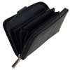 Lorenz Ladies Zip Around Purse Black