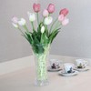 Lorren Home Trends 9" Tall Scalloped Flower Vase for Home
