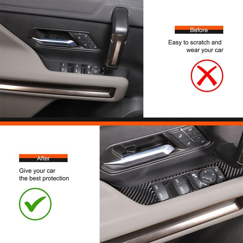 for Hummer EV Accessories Inner Door Handle Panel Cover Set