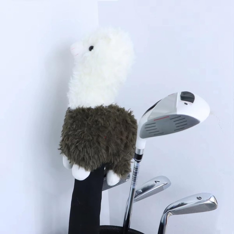 ZENWORYS Cute Alpaca Golf Putter Covers Blade Club Headcover Golf