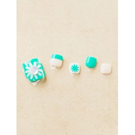 DAISO Titapress Pedi Tips 14 Pack Clear