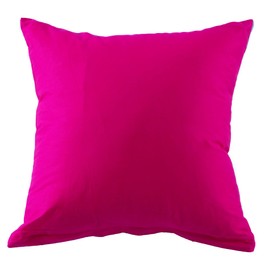 ATsense Set of 2 cushion covers, 50 x 50 cm, 100% cotton, pink pillowcase with zip, super soft cushion cover, Oeko-Tex certified, suitable for allergy sufferers