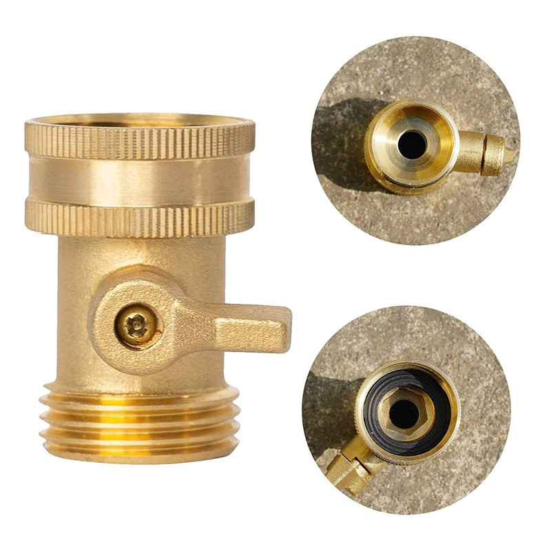 Xiny Tool Brass Garden Hose Shut Off Valve, 4 Pack