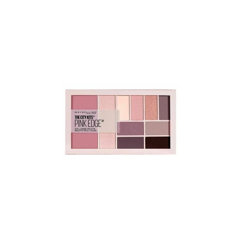 MAYBELLINE EYESHADOW PALETTE THE CITY KITS PINK EDGE Eye +