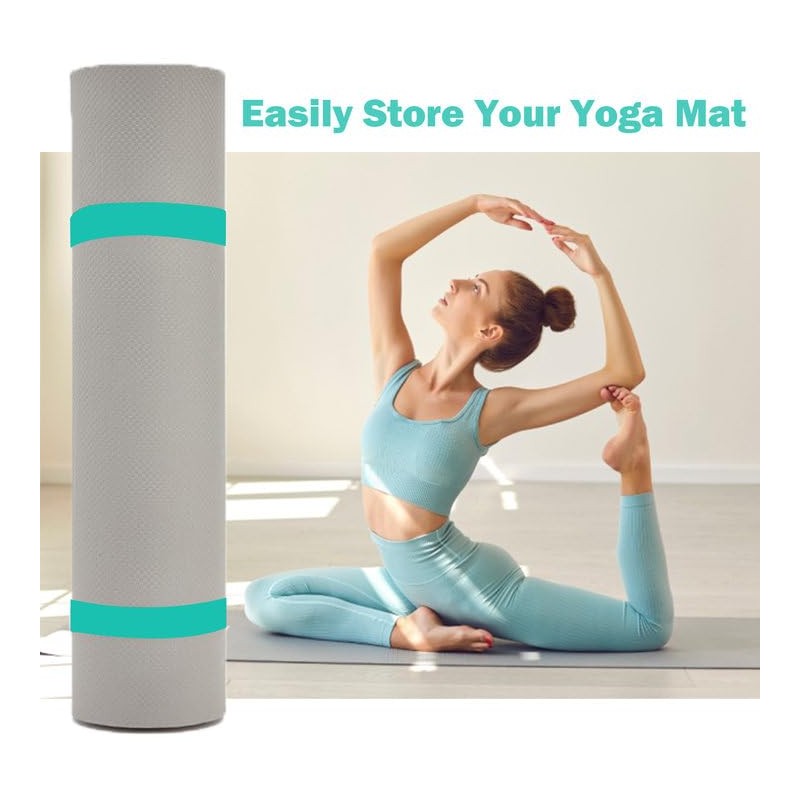 Risipu Yoga Mat Strap Slap Band, One Snap Keep Exercise