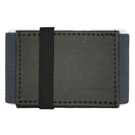 Wallet "A&K MINI" 【ANDERS & KOMISCH】 Made in Germany Minimalist Lightweight Vegan Handmade Black Brown Wallet, multicolor (black / gray), Compact