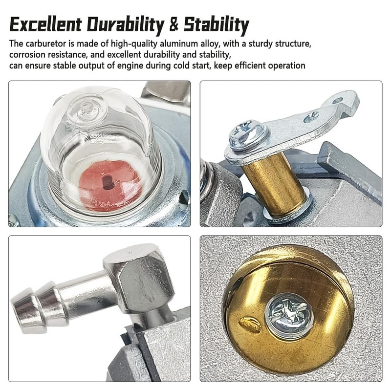 QIEFOAD 16100-ZDJ-V72 Carburetor Kit Fit for Honda Fit for Tillotson