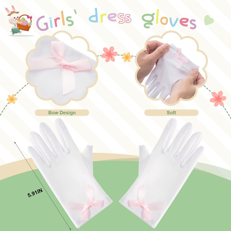Zhanmai 6 Pcs Girls Tea Party Play Set Bow Tea