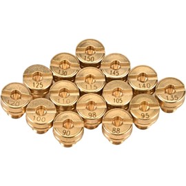 Trkimal Main Jet Kit Replacement for Mikuni VM22 VM24 VM26 125CC 150CC 200CC 250CC Dirt Bike Pit Bike ATV 15 Pieces 88 90 95 98 100 105 110 115 120 120 120 12 5, 5, 130135, 140, 145, 150