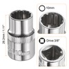 sourcing map 2pcs 12 Points Socket 3/8" Drive 10mm Metric