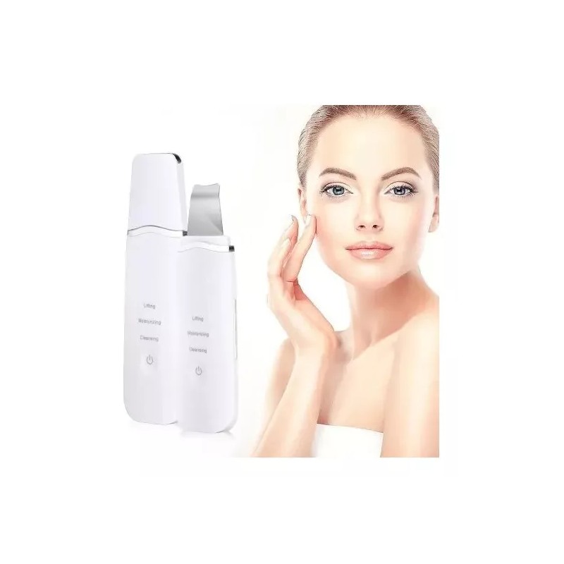 WP Limpiador Facial Ultrasónico Blanco Con 2 Cepillosde Masaje