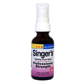 Herbs Etc. Singer's Saving Grace Professional Strength Non-Alcohol Spray - Herbal Support for Soothing Throat - Throat Comfort Spray with Yerba Mansa & Licorice - 1 fl oz (About 75 Servings)