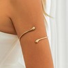 YANCHUN Bangle Bracelet Multilayer Adjustable Upper Arm Bangle Gold Jewelry