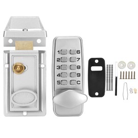 Mechanical Passcode Door Lock, Double Sided Keyless Door Lock Digital Dead Bolt Locks for Exterior Doors, Mechanical Keyless Entry Door Lock with Keypad for Garage, Hotel, Office