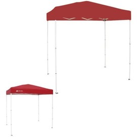 Garden Winds Custom Fit Replacement Canopy Top Cover Compatible with The Ozark Trail FGA64S1 4' x 6' Pop Up Canopy - Classic Red Cinnabar, Riplock 350