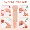 Quuztao 2 Sets Travel Makeup Brushes, Retractable 4 in 1