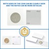 Boen 1200 Pieces 2x2 Double Pocket Coin Flip Clear Safe