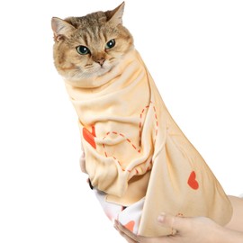 ZINGTERRA Cat Grooming Wrap,Anti-Escape Cat Wrap for Grooming,Self-Adherent Soft Cat Blanket to Wrap,Clip Nails, Anti-Bite, Anti-Scratch,Cat Calming Wrap,Cat Burrito Wrap,Swaddle Wrap Pet Tool