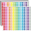 Heart Stickers for Kids, 4050 Pieces, 12mm, 18 Sheets Small