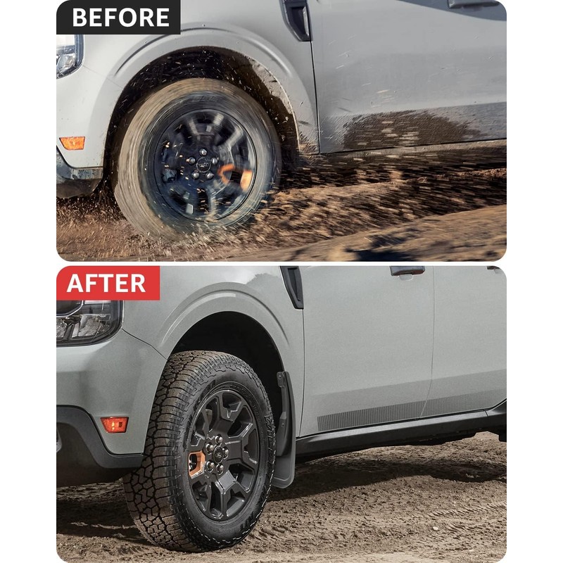 Ecarzo Mud Flaps for 2025 2024 2023 2022 Maverick Accessories,