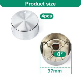 GNHG Set of 4 rotary knobs, 6 mm, knobs and switches for ovens and cookers
