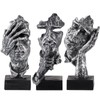 MOLIGOU 3Pcs Thinker Statue, No Hear No See No Speak