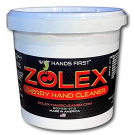 Zolex Water Activated Cherry Hand Cleaner for Hard Working Hands | Grease Remover for Mechanics and Industrial Workers - Non-Toxic Petroleum Free | Workman-Sized 1.5 lb. Tub |