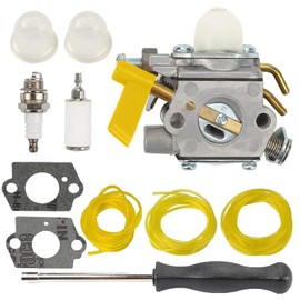Jinerdony C1U-H60 Carburetor suitable for Ryobi 30cc 26cc 25cc RY28141 RY30120 RY28100, Homelite UT33600A UT33600 UT33650 String Trimmer Leaf Blower Replace 308054013 308054077 308054003 985624001
