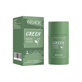 EELHOE Green Tea Solid Mask, Deep Cleansing Hydrating Mask Stick Pore-Narrowing Paste Mask Stick - Color: 2pcs