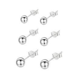 Hoop Earrings Silver 925 for Women Small Hoop Earrings Gold-Plated Rose Gold Hypoallergenic Earrings Hoop Earrings, Sterling Silver