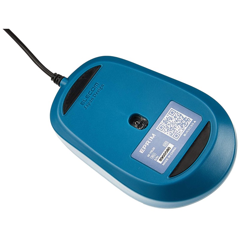 Elecom M-Y8UBBU Blue LED Mouse EPRIM Wired 3 Buttons Blue