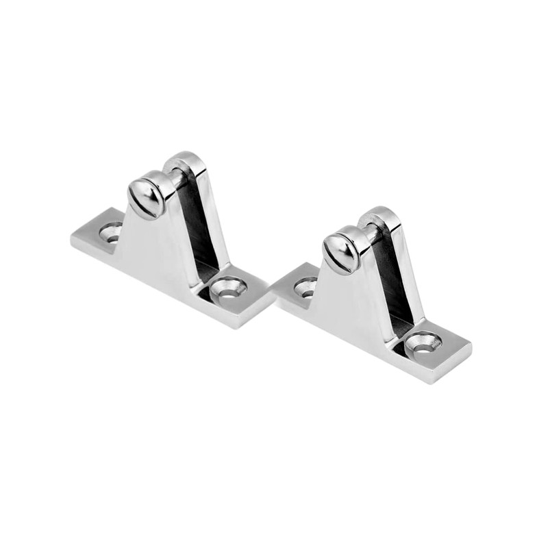 90°Stainless Steel 316 Deck Hinge Bimini Side Deck Mount Fitting
