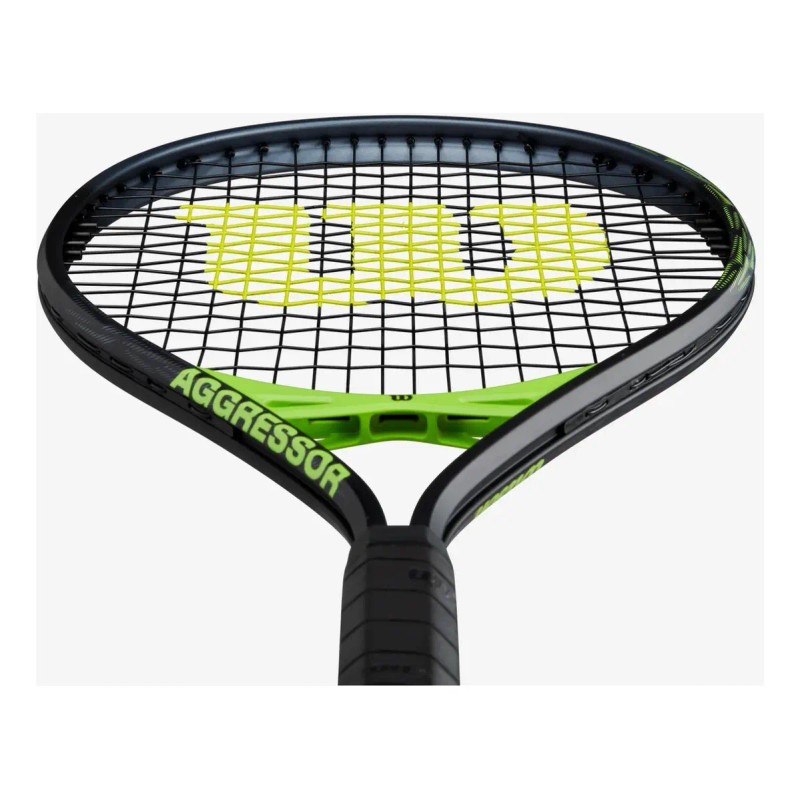 Raqueta de Tenis Aggressor Negra/Verde 4 3/8 – 0.62 lb