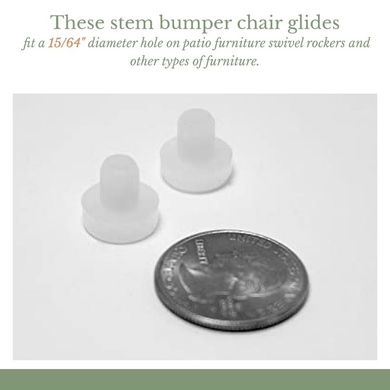 1/2" Nylon Stem Bumper Floor Protector, Protect Your Outdoor Furniture