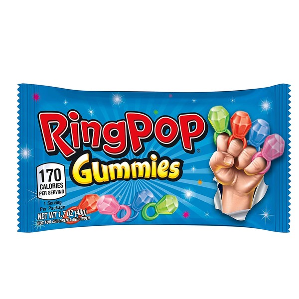 Ring Pop Gummies Rings Candy Assorted Flavors Gummy Variety (Pack Of 16)