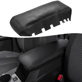 KBH Car Center Console Cover Replacement for Chevy Equinox & GMC Terrain 2010-2017, Vinyl Leather Trim, Middle Console Lid Armrest Repalce Covering, Anti-Scratch, Black