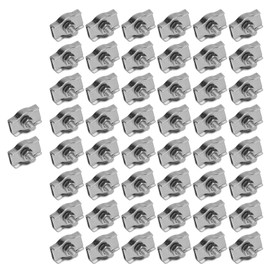 Simplex Wire Rope Clips Stainless Steel Cable Clamps Simple Grip Caliper Single Locking Device50Pcs M2