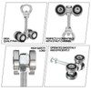 BIAXJUNY 4 Wheel Trolley Assembly Rollers, Silent Strut Trolley, Solid