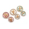 5Pcs Metal Rhinestone Botton Round Shape Button for Sewing DIY