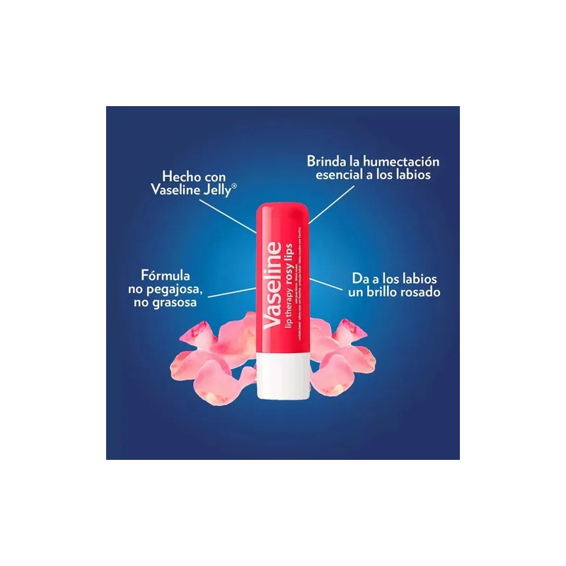Vaselina Rosy Lips Hidratante de Labios con Color Rosy Lips