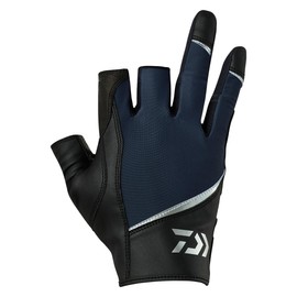 Daiwa DG-7625 Jigging Gloves, Triple Cut, Navy, XL